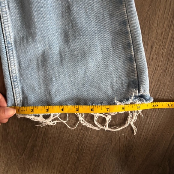 Forever 21 split hem Distressed Flare Jeans - Picture 8 of 9